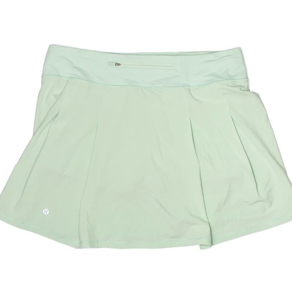 Sold. Lululemon Pace Rival Mid-Rise Skirt Extra Long Delicate Mint sz 10 - Picture 4 of 8